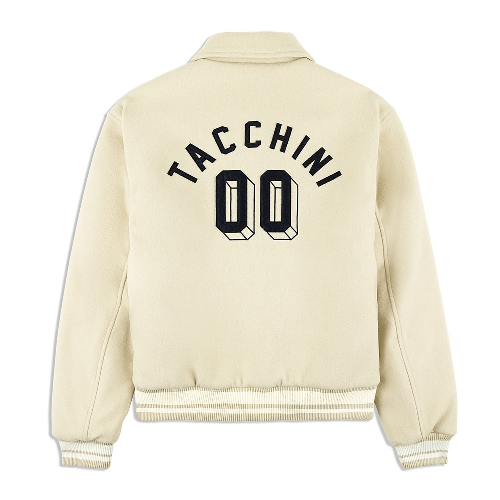 NWT Sergio Tacchini Borotra Varsity Jacket - Large - Pelican